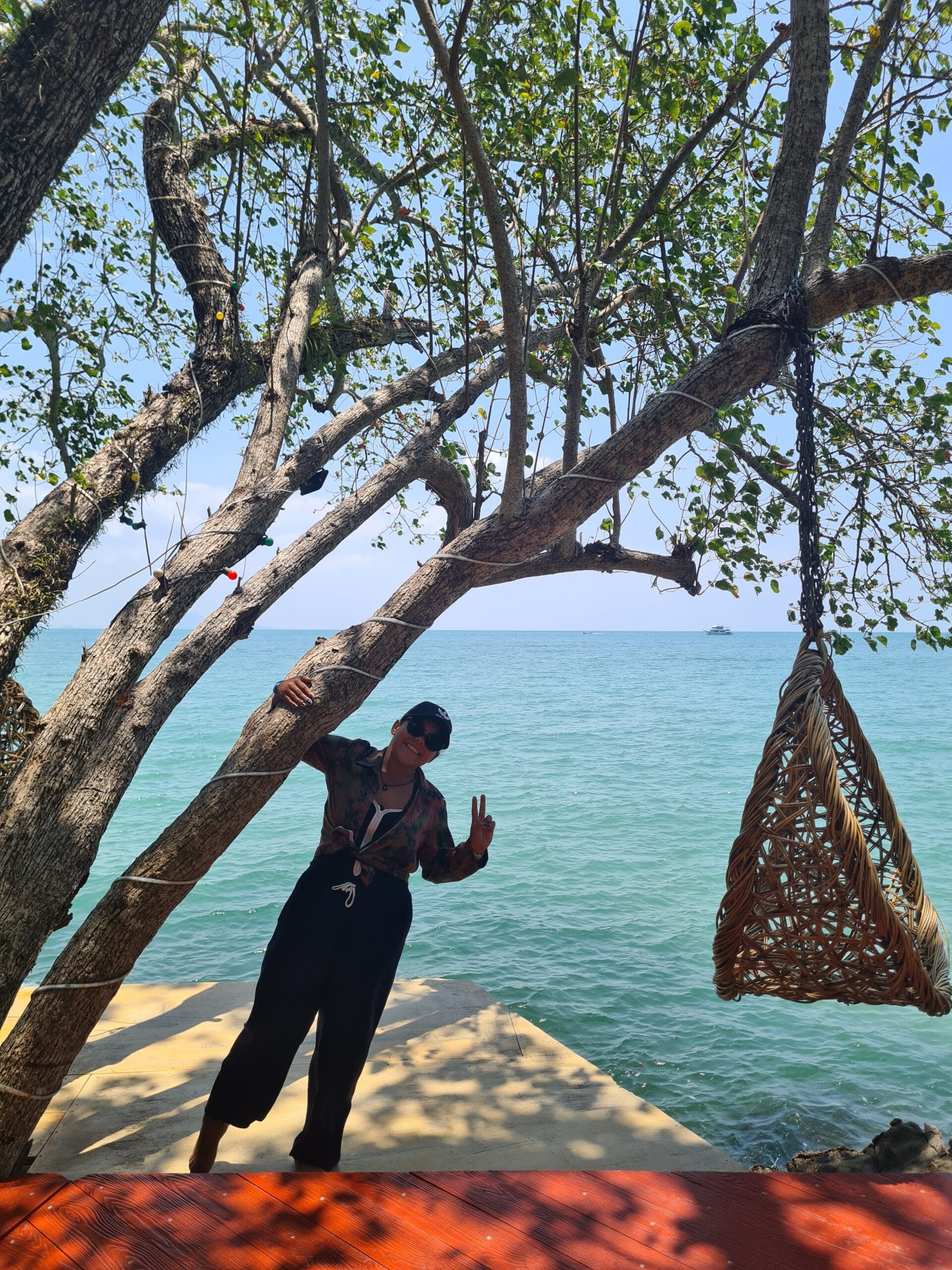 Nana standing beside the sea in Krabi