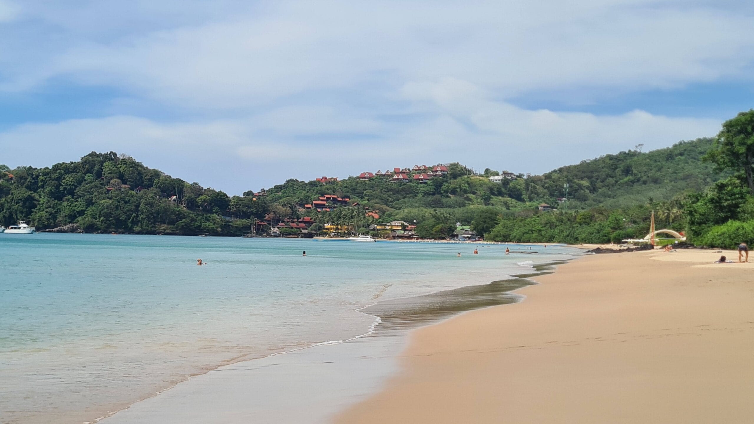 A tropical beach in Southern Thailand on Christmas Day